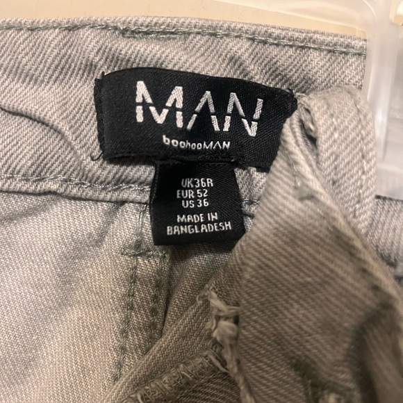 Boohoo Men Relaxed Fit Jeans - Gray - Picture 5 of 5